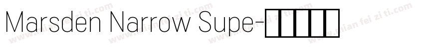 Marsden Narrow Supe字体转换